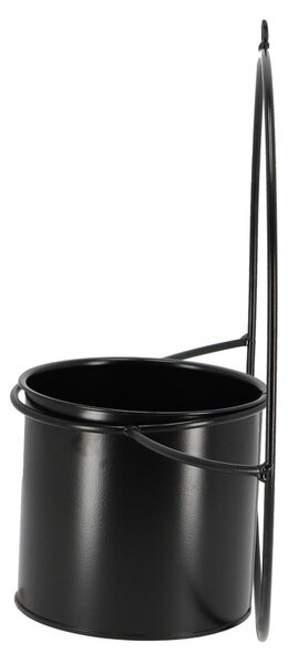 Černý nástěnný držák na květináč Esschert Design Planter