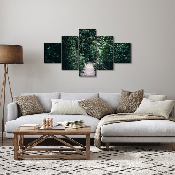 Obraz - Cesta lesem (125x70 cm)