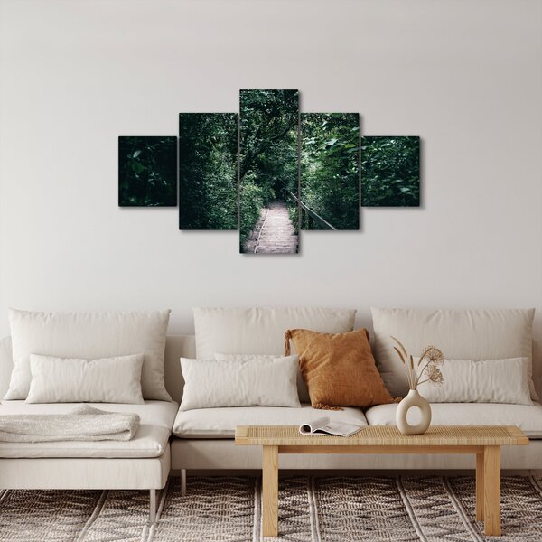Obraz - Cesta lesem (125x70 cm)