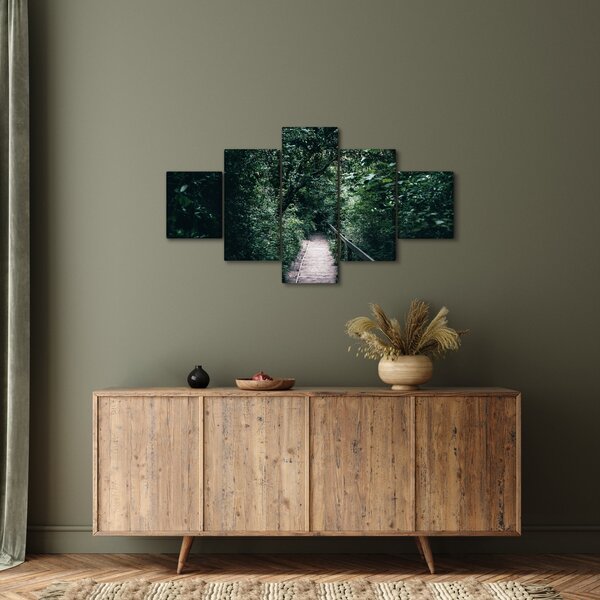 Obraz - Cesta lesem (125x70 cm)