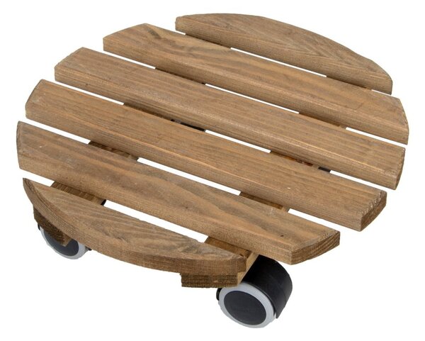 Dřevěný pojízdný podstavec pod květináč ø 29 cm (výška 8 cm) Indoor – Esschert Design