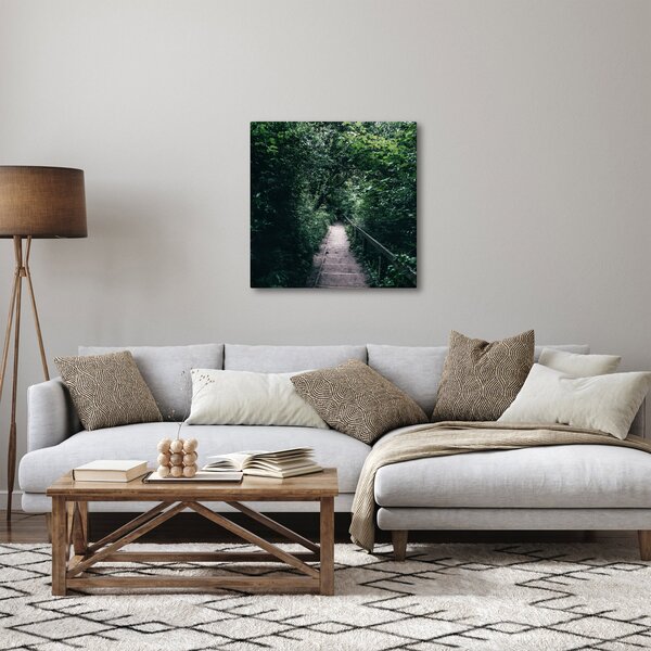 Obraz - Cesta lesem (30x30 cm)