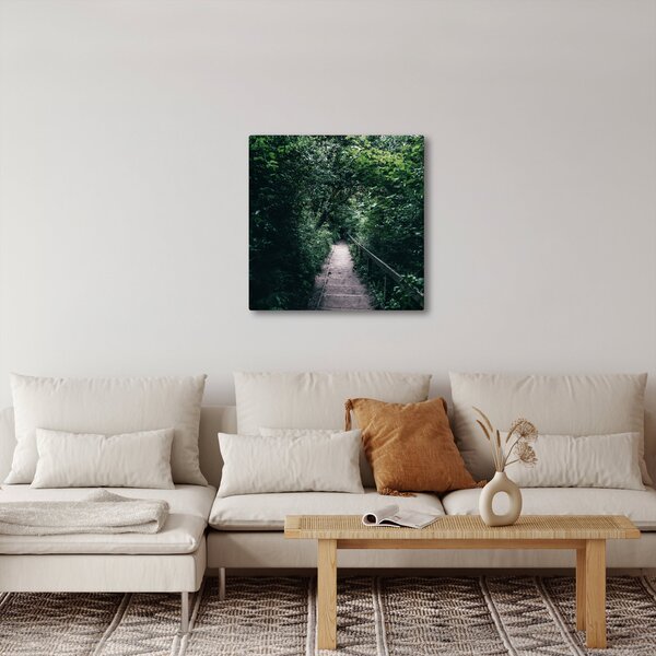 Obraz - Cesta lesem (30x30 cm)