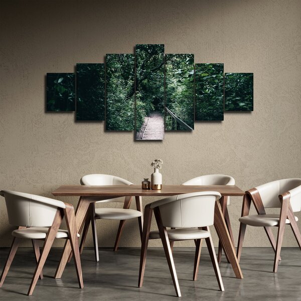 Obraz - Cesta lesem (210x100 cm)