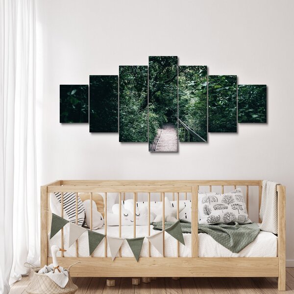 Obraz - Cesta lesem (210x100 cm)