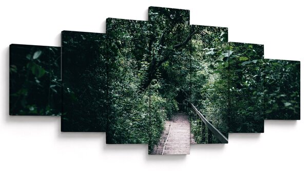 Obraz - Cesta lesem (210x100 cm)