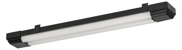 Černé lineární svítidlo 24 W Teplá bílá,Studená bílá 600 mm