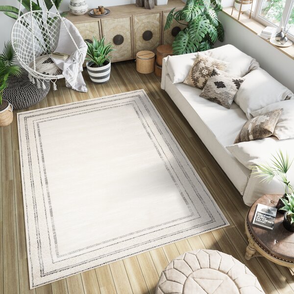 Makro Abra Klasický kusový koberec HERA PG48A bílý Rozměr: 80x150 cm