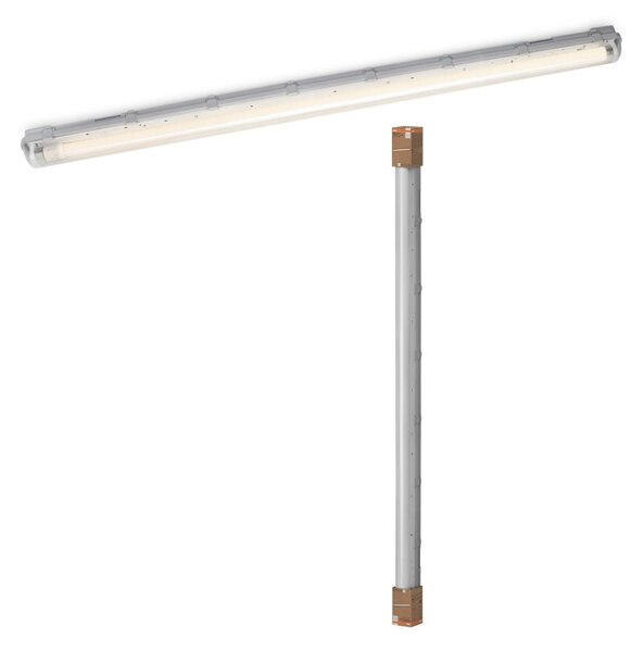 LED vlhkuodolné svítidlo 1x19W, 1500mm Studená Bílá