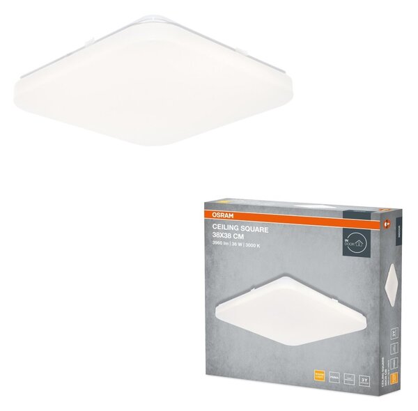 Stropní svítidlo SQUARE, 330x330mm, 24W, Teplá bílá, IP20
