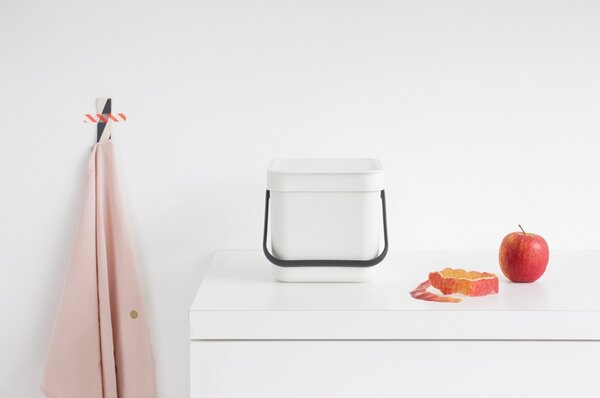 Brabantia Sort & Go odpadkový koš 6 l bílá 109706