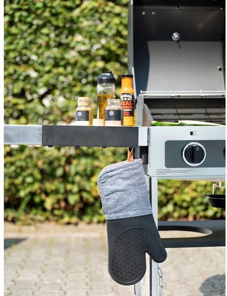 Černá magnetická lišta na kuchyňské náčiní Wenko Black Outdoor Kitchen Ima