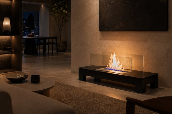 Radius designové krby Floor Flame 1,7l