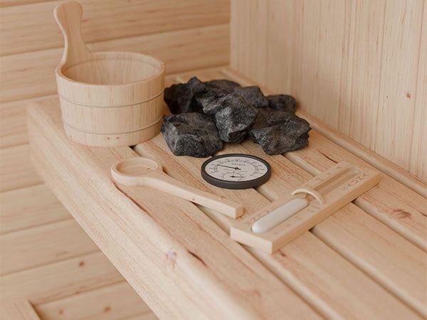 Zahradní sauna cube pro 3 osoby s kamny 3,6 kW