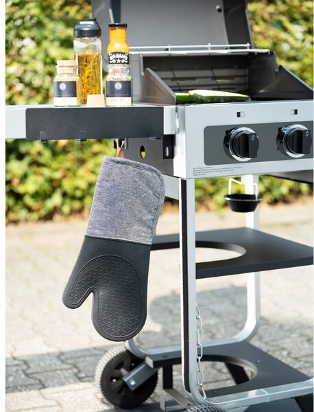 Černá magnetická lišta na kuchyňské náčiní Wenko Black Outdoor Kitchen Ima