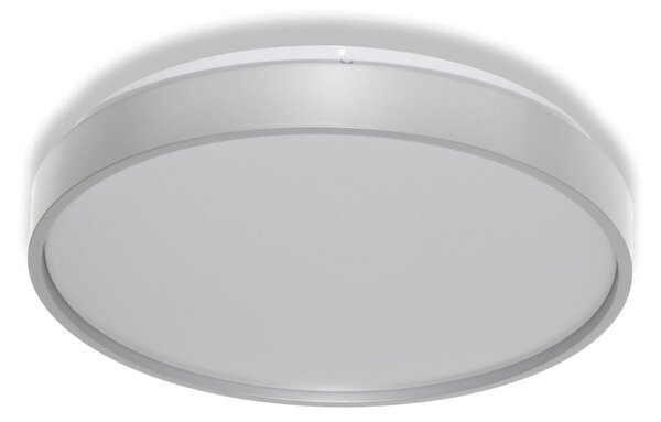 Stropní svítidlo LUXO, 320mm, 18W, Teplá bílá, IP20, Stříbrné