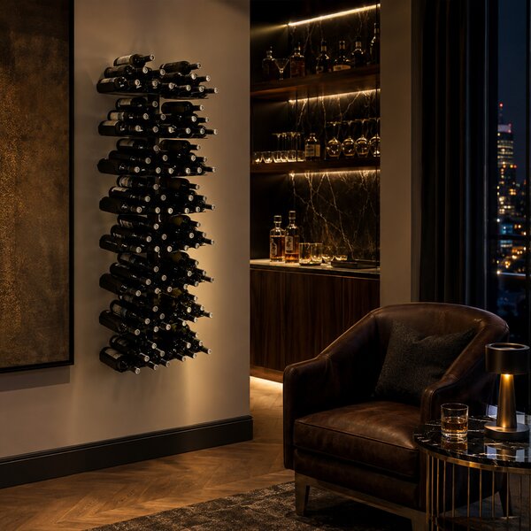 Radius designové nástěnné stojany na víno Wine Tree Regal Big