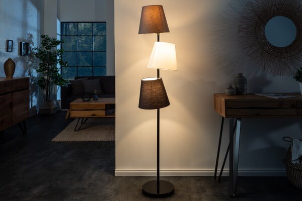 Stojací lampa Shadow, 163 cm, černá