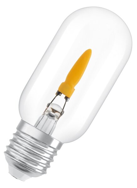 Průhledná LED žárovka E27 1 W FLAME, komfortní teplá bílá