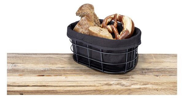 Černá ošatka na pečivo se stojanem Wenko Black Outdoor Kitchen Bela