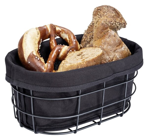 Černá ošatka na pečivo se stojanem Wenko Black Outdoor Kitchen Bela