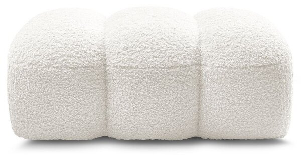 -25 % Dny MOMENTI– Bobochic Paris Bílá bouclé podnožka Hippolyte 105 x 68 cm