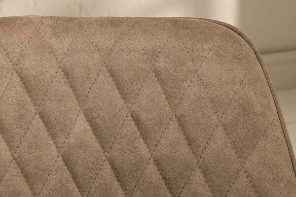 Designová židle Francesca, šedohnědá taupe