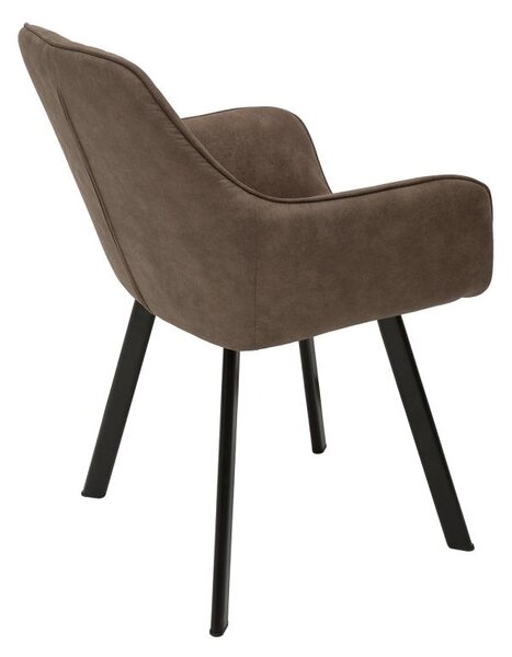 Designová židle Francesca, šedohnědá taupe