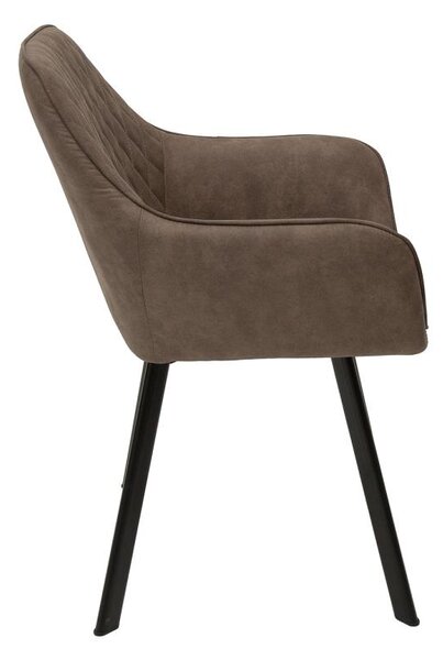 Designová židle Francesca, šedohnědá taupe