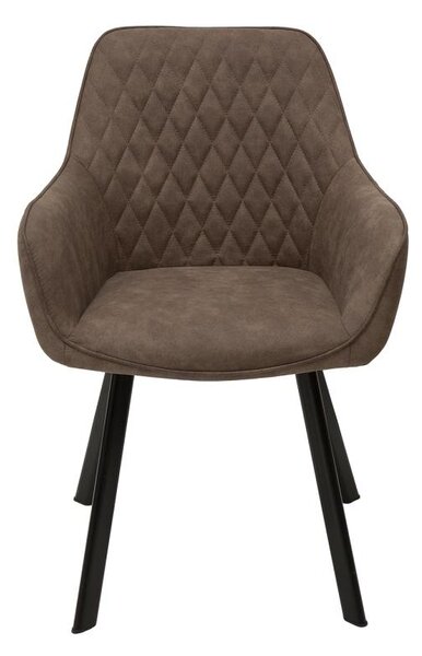 Designová židle Francesca, šedohnědá taupe