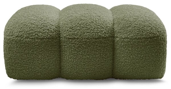 -25 % Dny MOMENTI– Bobochic Paris Zelená bouclé podnožka Hippolyte 105 x 68 cm