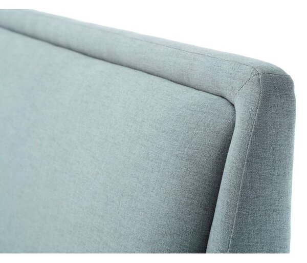 Modrá/šedá čalouněná dvoulůžková postel s úložným prostorem s roštem 160x200 cm Frieda – Meise Möbel