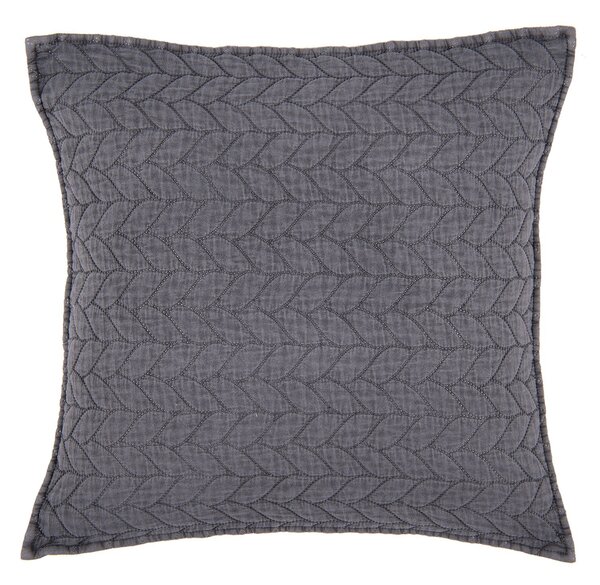 Tmavě šedý povlak na polštář Quilt 186 - 50*50cm