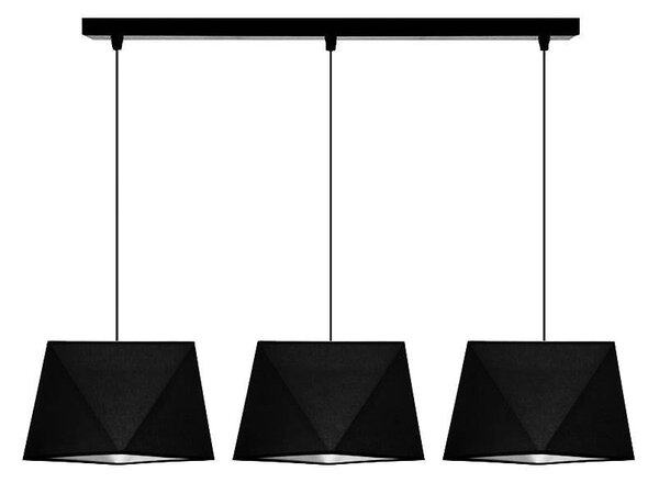 Moderní závěsné osvětlení DIJAMO, 3xE27, 60W, černé