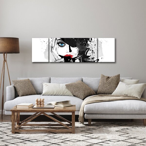 Obraz - Tajemná žena (170x50 cm)