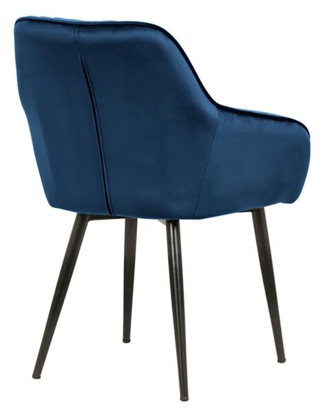 Designová židle Esmeralda, královská modrá
