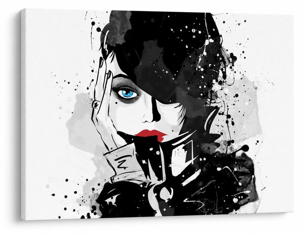 Obraz - Tajemná žena (70x50 cm)