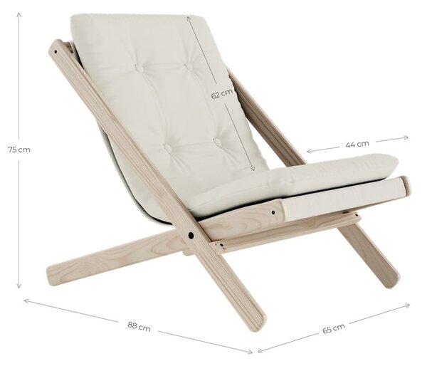 Skládací křeslo Karup Design Boogie Raw/Wheat Beige
