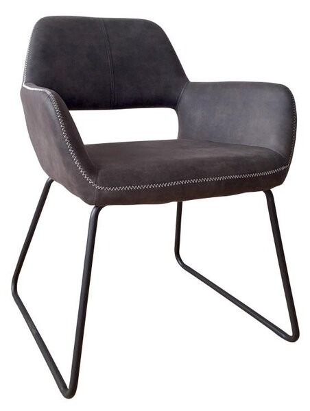 Designová židle Derrick, antik šedá