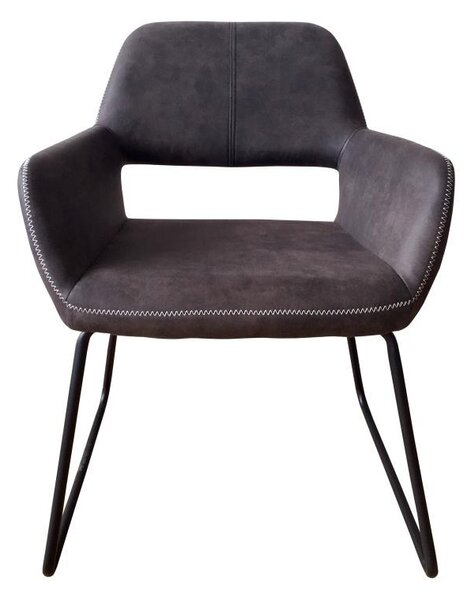 Designová židle Derrick, antik šedá