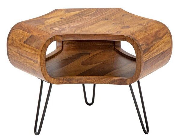 Designový konferenční stolek Lorelei, 70 cm, sheesham