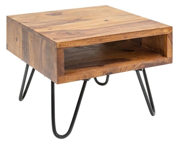 Odkládací retro stolek Shayla, 45 cm, sheesham