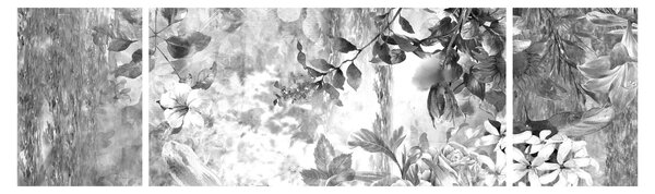 Obraz - Romantická zahrada (170x50 cm)