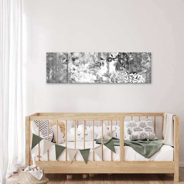 Obraz - Romantická zahrada (170x50 cm)