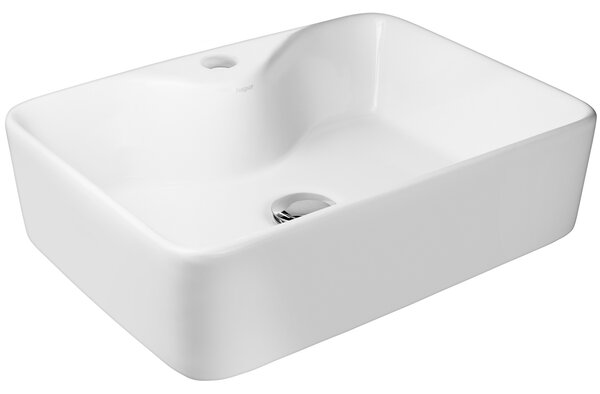 Hagser Alexa umyvadlo 48x37 cm obdélníkový na pult bílá HGR20000041