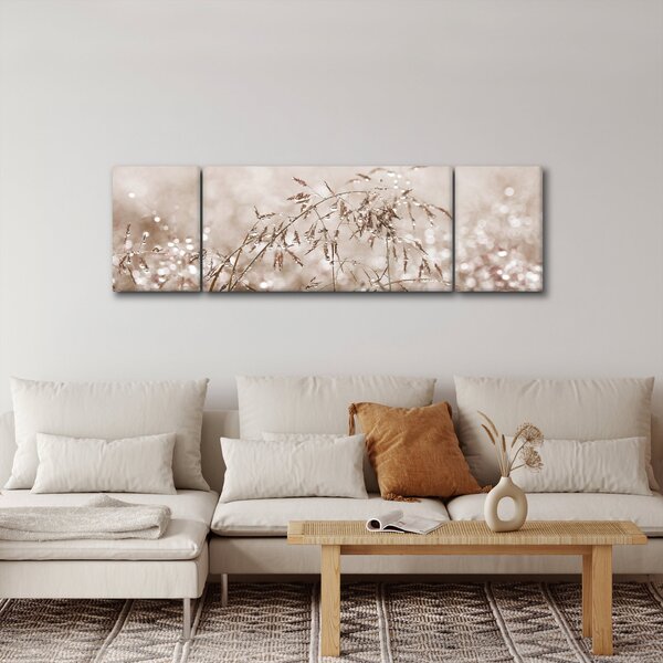 Obraz - Louka v hnědých tónech (170x50 cm)