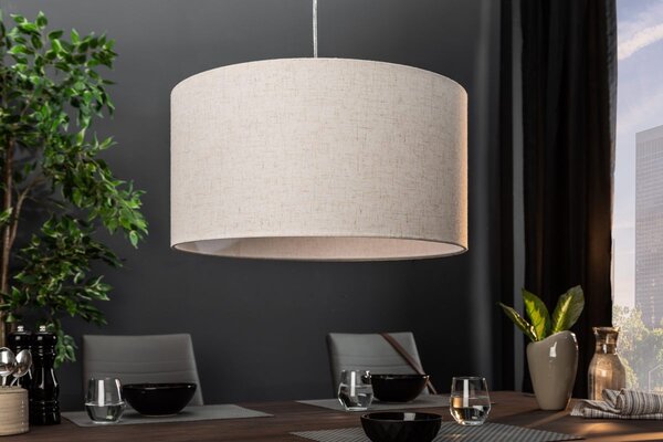 Designové závěsné světlo Nash, 50 cm, přírodní - skladem