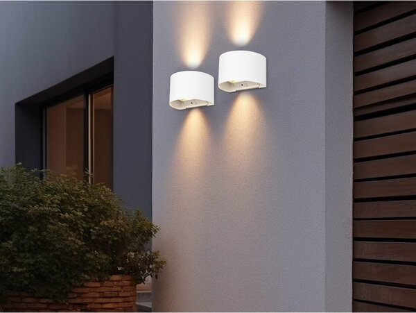 LED nástěnné venkovní svítidlo se senzorem pohybu (výška 10 cm) Talent – Reality