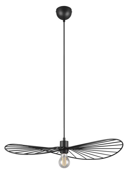 Matně černé závěsné svítidlo ø 60 cm Chapeau – Reality