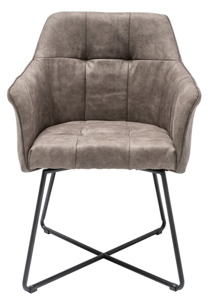 Designová židle Giuliana taupe